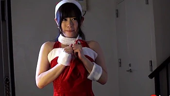 Horny Kurumi Fucked in Bathroom with Creampie Xmas Gift