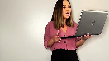Upskirt British babe mocks small cocks