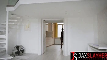 Jax Slayher's Rough Throatfuck on Big Black Cock