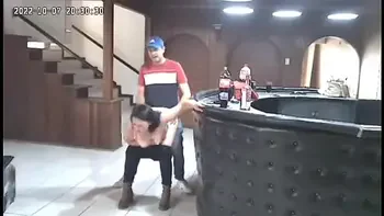 Spycam:husband cheats on wife and gets caught and turns in to a fight