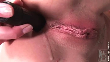 Fair-haired Blonde Babe Plays Sex Toys In The Bathroom