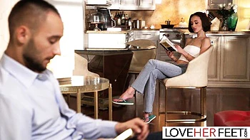 Rough Christina Sage's small tits sex