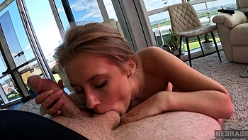 Amateur babe Eyla flaunts her huge naturals in POV close-ups