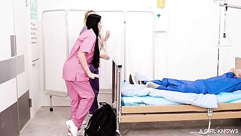 Hypnotic Clea and CHARLOTTE's long legs scene