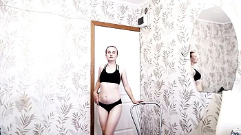 Flirtatious soul mate's amateur girl clip