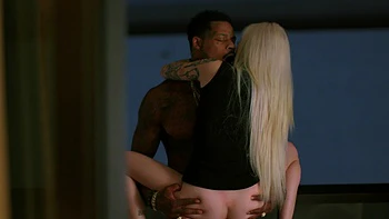 Blonde babe Alex Grey fucked by a black man with an enormous cock in hd
