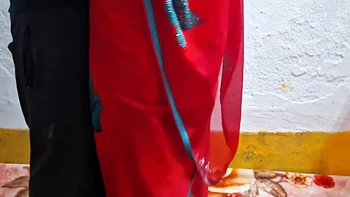 Red Saree Stepsister In Law Fuck By Stepbrother In Law