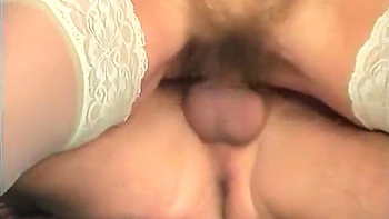 Granny With Hairy Pussy Loves Young Dick