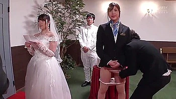 Christian Japanese Wedding With The Busty Bride And The Brides Maid Fucked In Church