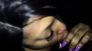Black Babe Drains Her Friend in Amateur Blowjob Video