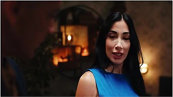 Clea Gaultier And Steve Q - French Brunette With Fake Enhanced Huge Boobs Gets Her Nipples Sucked While Frozen In Time