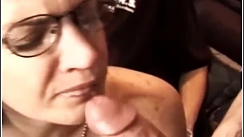 Wife With Glasses Gets A Threesome