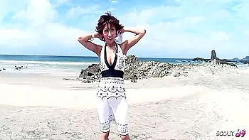 Anorexic Japanese Mature Gilf Give Stranger Boy A Pov Blowjob At Beach Before Get Intense Orgasm In Full Uncensored Jav Porn