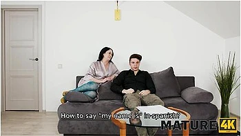 Slutty Mature Woman Cheats On Her Husband With His Stepson